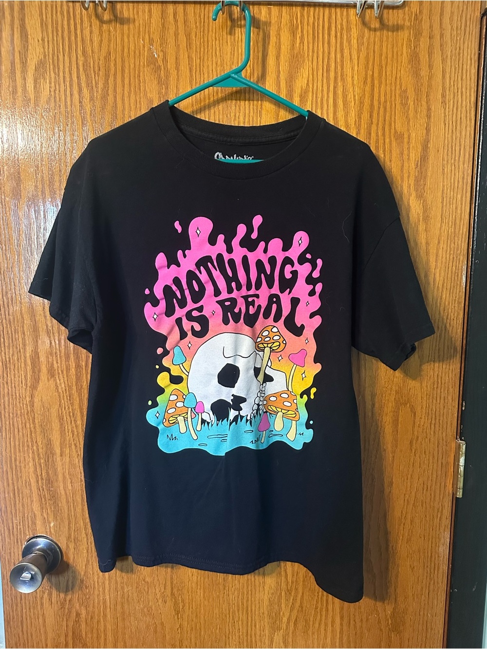 Spencer’s Graphic Short Sleeve Tee Black Like New